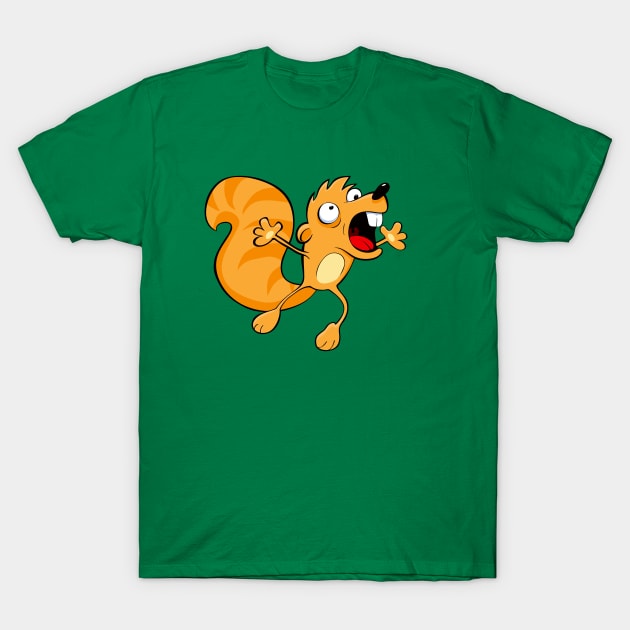 Squirrel Crazy T-Shirt by cjboco